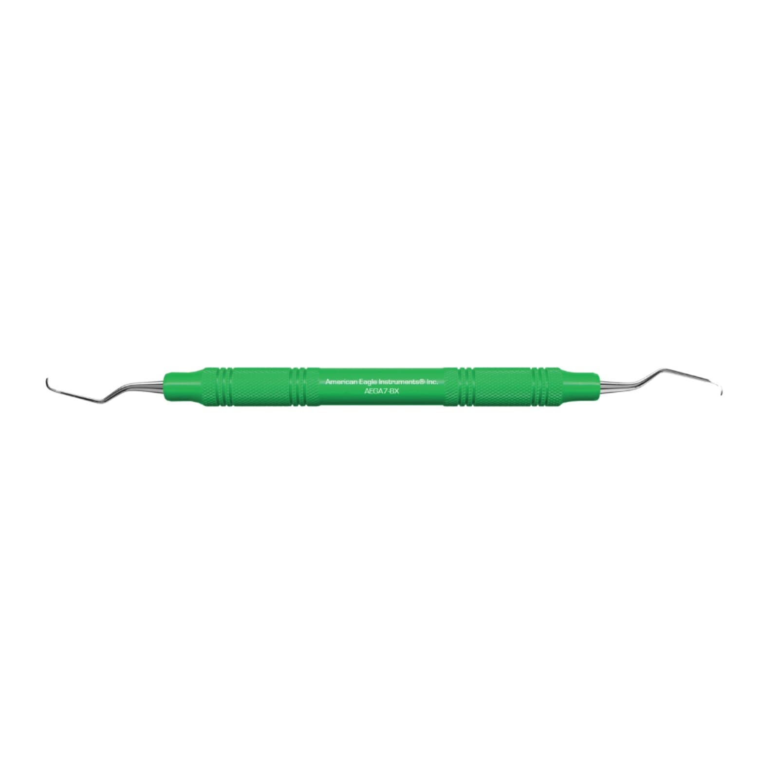 Gracey Curettes +3 Access #7/8, Double End, EagleLite Resin Handle, Green, AEGA7-8X thumbnail 2