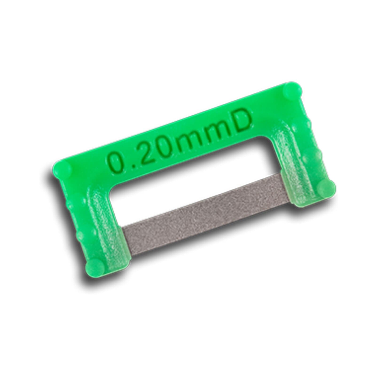 ContactEZ IPR Extra Widener Strip, Double-Sided, Coarse Diamond, 0.20 mm, Green, Large, 32/Pk, 32632 thumbnail 2