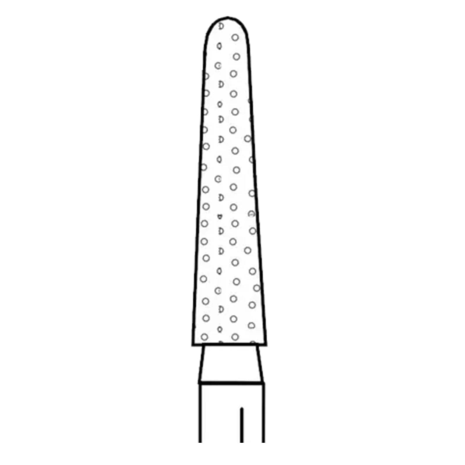 Two Striper Diamond Bur, FG, Round-End Taper, #770.8C, 1.8 mm Major Diameter, Coarse, Green, 5/Pk, 2015457 thumbnail 7