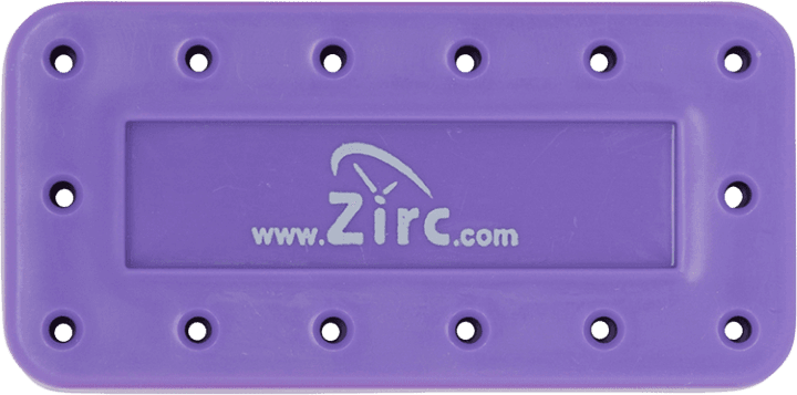 Zirc 14-Hole Magnetic Bur Block, Neon Purple, Fits FG/RA/HP Burs, 1/Pk, 50Z403R thumbnail 3