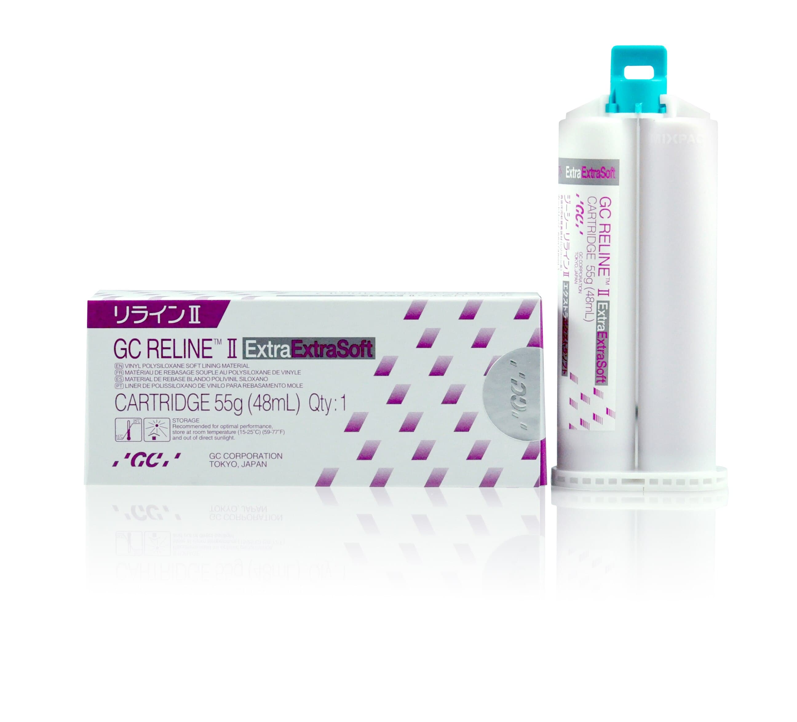 GC Reline II Soft Denture Reline Material, Extra Extra Soft, 48 mL (55 g) Cartridge Refill, 010257 thumbnail 9