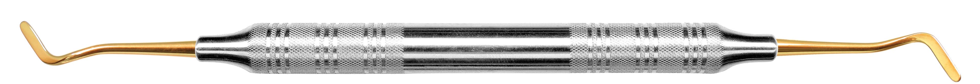 American Eagle Gregg #4-5 Composite Plastic Filling Instrument, Double-Ended Paddle/Paddle, TN Coated, 3/8" Stainless Steel Handle, AECAG4-5TNZ, 1/Pk thumbnail 3