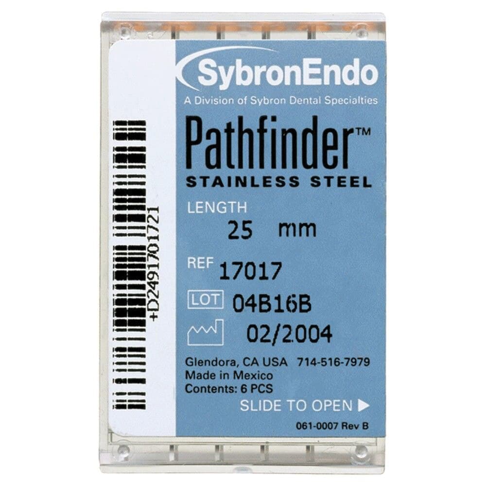 Kerr Pathfinder Stainless Steel Endo Hand Files, 25 mm, Minimal Taper, Approx. Size #7, 6/Pkg, 17017 thumbnail 12