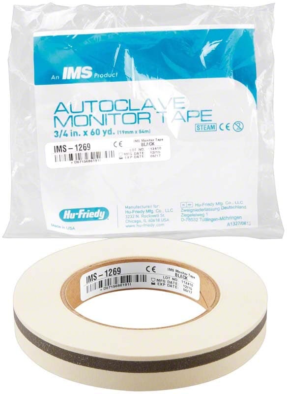 Hu-Friedy IMS Autoclave Monitor Tape, Black, 3/4" x 60 yd Roll, IMS-1269 thumbnail 9