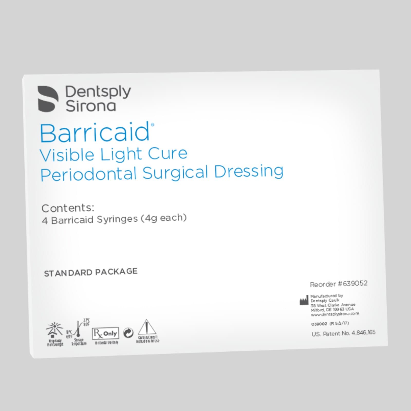 Barricaid VLC Visible Light Cure Periodontal Surgical Dressing, 4 g Syringe, 4/Pk, 639052 thumbnail 3