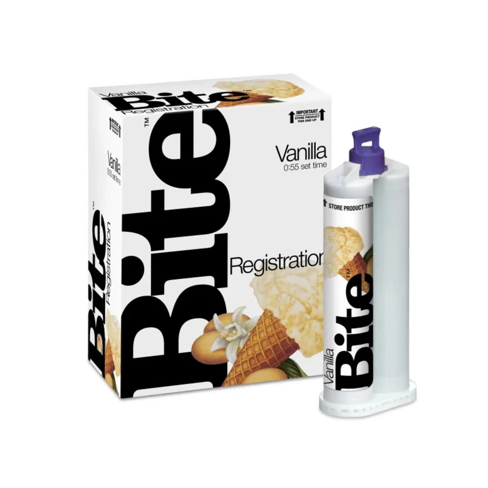 Vanilla Bite VPS Bite Registration Material, Fast Set, Rigid, Vanilla Scent, 48 mL Cartridge Refill, 2/Pk, SPD1105 thumbnail 7