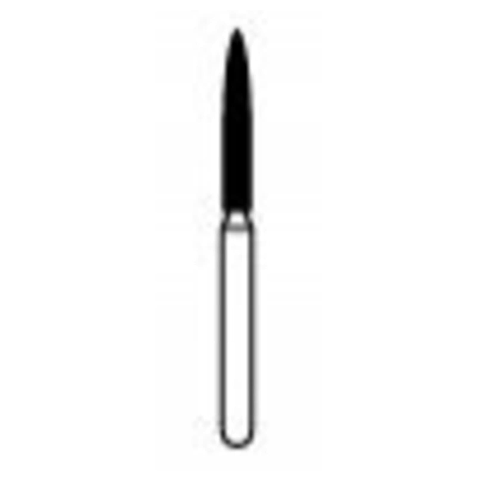 NTI Diamond Bur, Friction Grip (FG), Coarse, Flame, #863-014 / C863-014, 1.4 mm Diameter, 10.0 mm Length, Green Ring, 5/Pk thumbnail 2