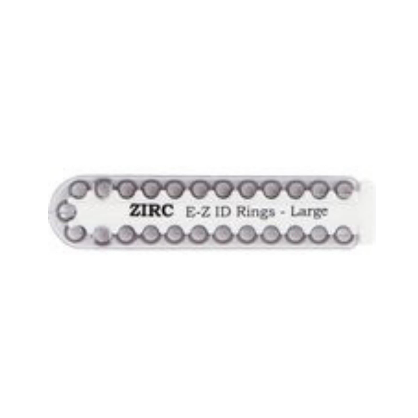 Zirc E-Z ID Instrument Rings, Large, Gray, 1/4", 25/Pk, 70Z200I thumbnail 2