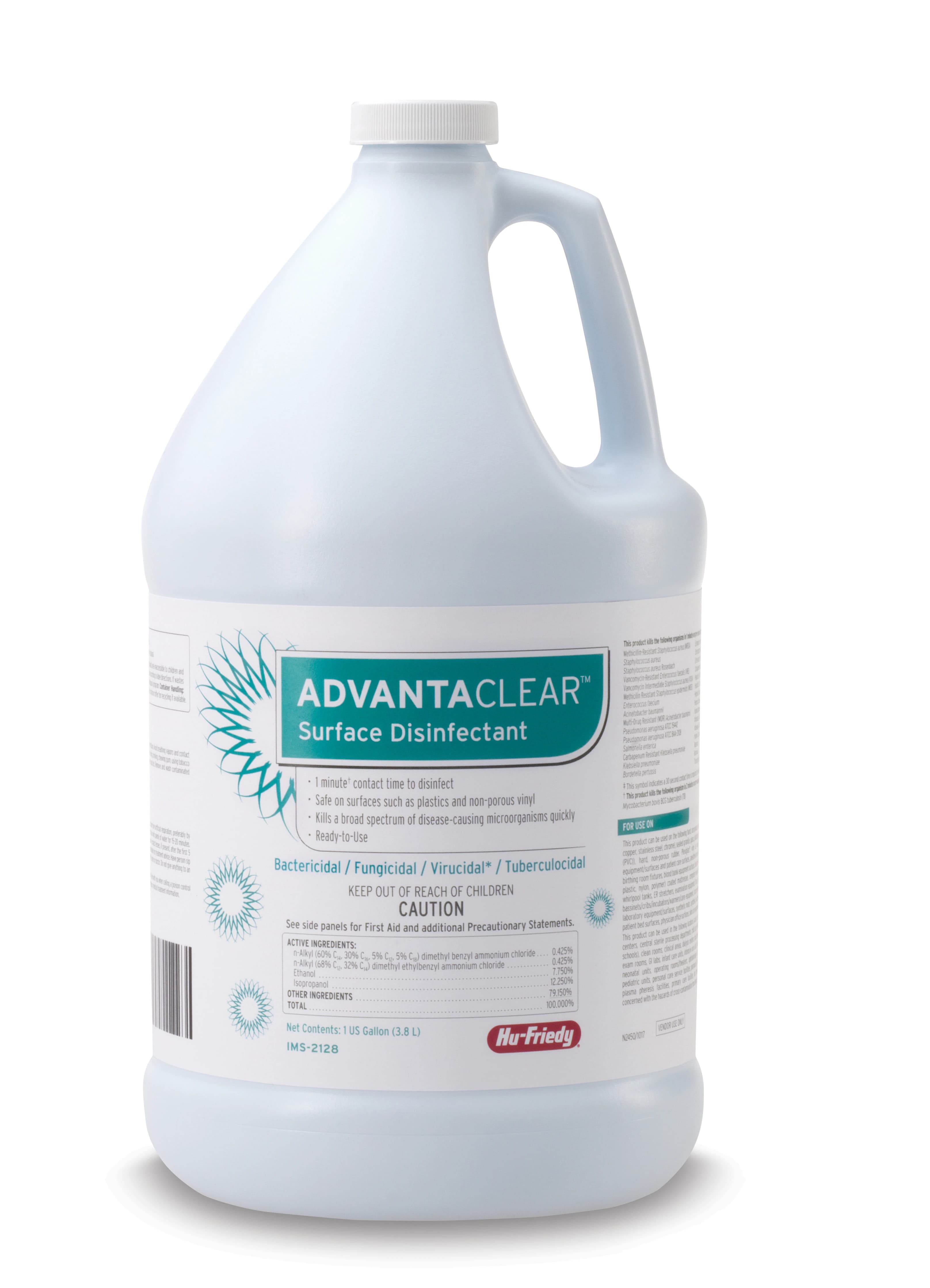 AdvantaClear™ Surface Disinfectant, Ready-To-Use Liquid, 1 Gallon Jug, Fragrance Free, IMS-2128 thumbnail 6