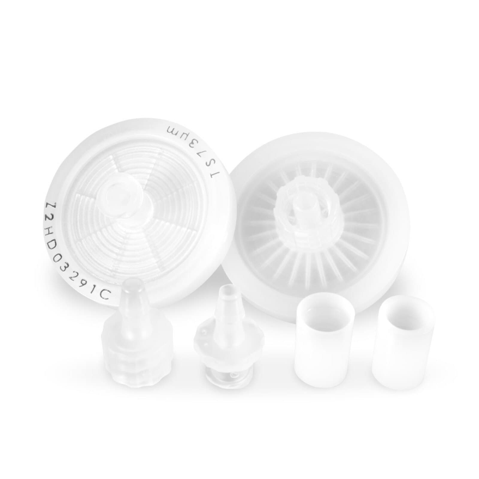 Parkell TurboSensor Plus Water Filter Assembly Kit, Includes 2 Filter Disks, 2 Clear Plastic Ferrules, 1 White Female Connector, 1 White Male Connector, D418 thumbnail 2