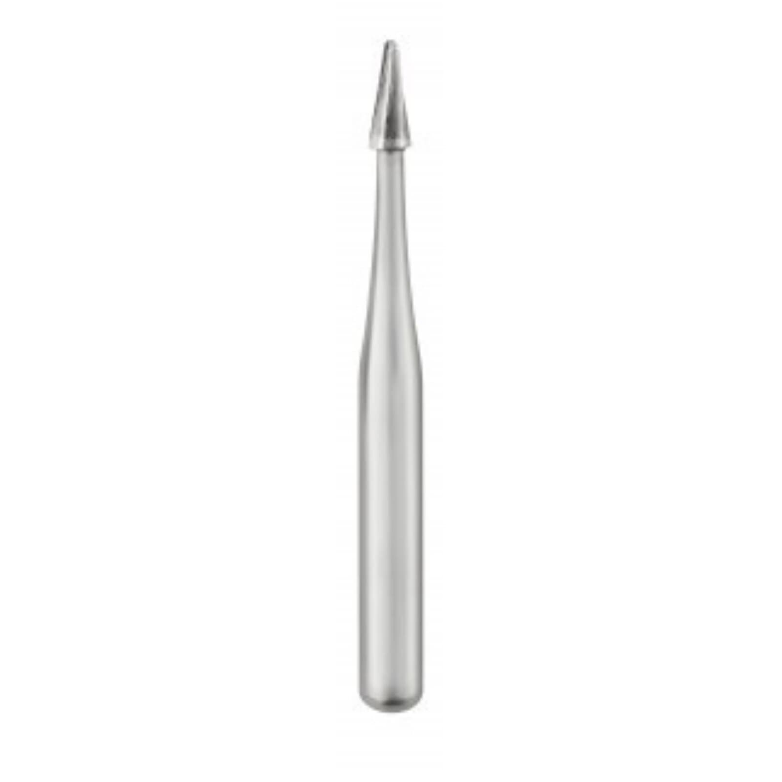 SS White Fissurotomy Carbide Bur, FG, Micro, Shallow Tapered Fissure (STF), 0.7 mm Head Diameter, 10/Pk, #18013 thumbnail 3