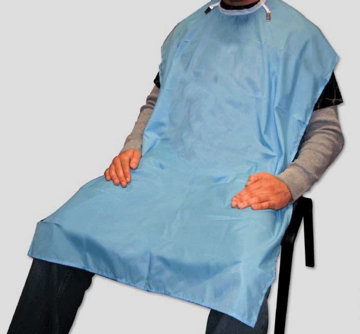 Crosstex Patient Barrier Apron, Plastic, Knee Length, 27" x 44", Blue, NP4BL thumbnail 9