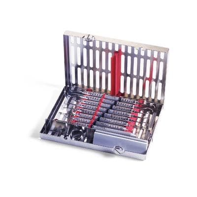 Hu-Friedy IMS Signature Series Cassette, 8-Instrument, Small, Red, 5.5" x 8" x 1.25", IM5080, 1/Pk thumbnail 3