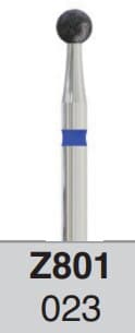 Zir-Cut™ Diamond Bur, FG, Round #Z801-023, 2.3 mm, Z-Grit, Blue, 5/Pk thumbnail 3