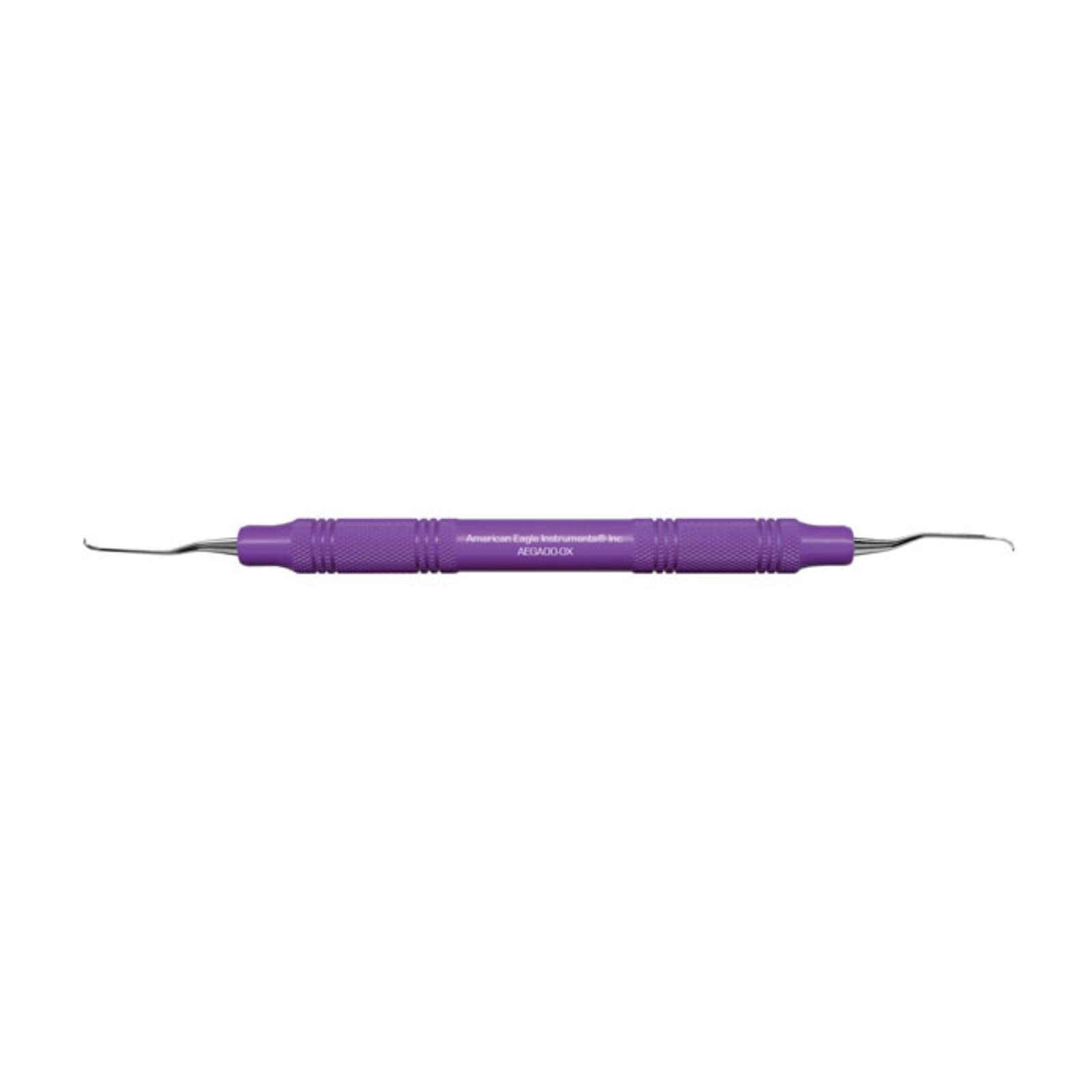 American Eagle Gracey +3 Access 00/0 Anterior Curette, Double End, 3/8" Blade, EagleLite Stainless Steel Handle, AEGA00-0Z thumbnail 2