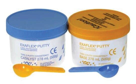 Exaflex Hydrophilic VPS Impression Material, Putty Standard Pack, 500 g Base & 500 g Catalyst, 1/Pk, 138301 thumbnail 7