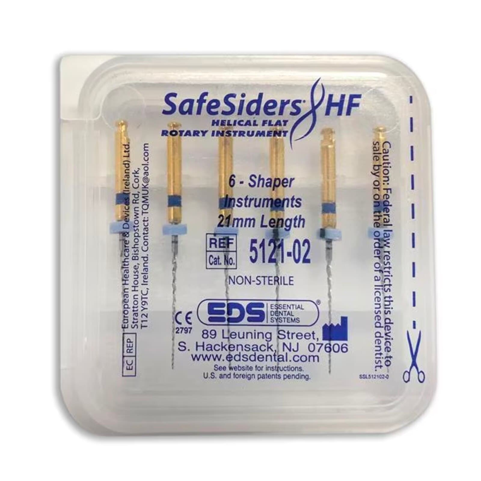 SafeSider HF Shaper Rotary Endodontic Instrument, 21mm, Size 30, .02 Taper, 6/Pk, 5121-02 thumbnail 3