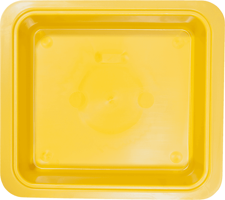 Zirc Procedure Tub Only, Neon Yellow, 12-1/4" x 10-7/8" x 2-3/4", 20Z463-O thumbnail 2