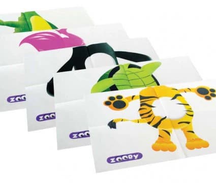 Zooby Pediatric Bibs, 2-Ply Poly Backed, Non-Permeable, 13.5" x 9", Assorted Animal Designs, 100/Box, 295200 thumbnail 12
