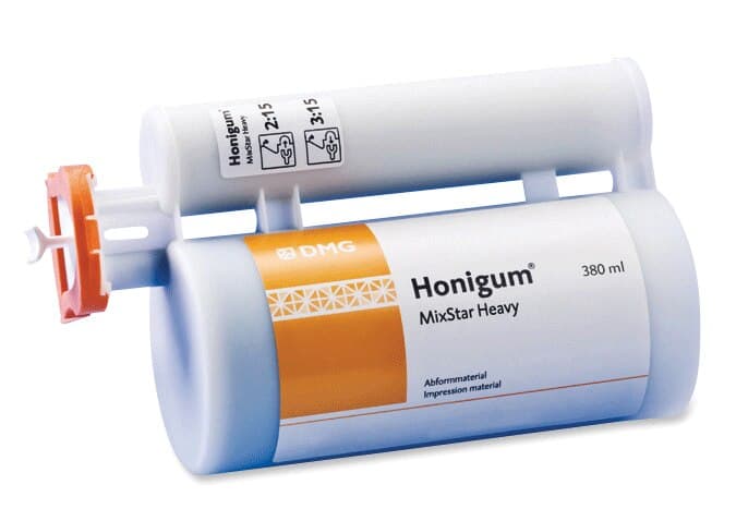 Honigum Automix Heavy Body VPS Impression Material, Regular Set, Blue, 50 mL Cartridges, 4/Pk with Tips, 999766 thumbnail 3