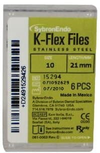 K-Flex Stainless Steel Hand Files, 21 mm, #10, Purple, 6/Pk, 15294 thumbnail 12