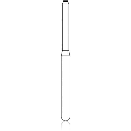 NTI FG Diamond Bur, Medium Grit, Tissue Protective End, #840-012, 1.2 mm, Gray, 5/Pkg thumbnail 2