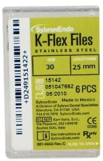 Kerr K-Flex Stainless Steel Hand Files, 25 mm, #30, Blue, 6/Pk, 15142 thumbnail 12