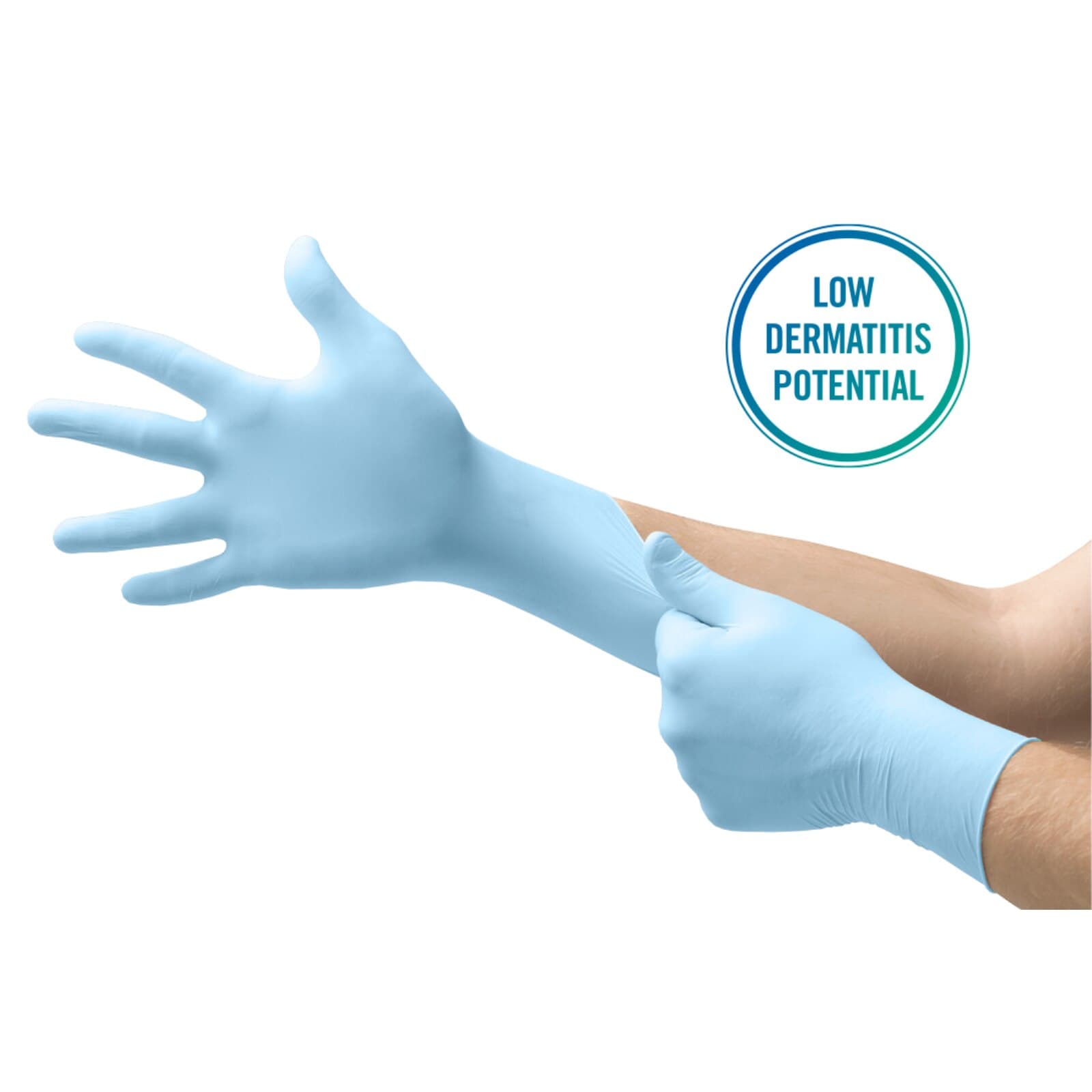 XCEED Nitrile Examination Gloves, Powder-Free, Latex-Free, Blue, Large, 250/Box, XC-310-L thumbnail 11