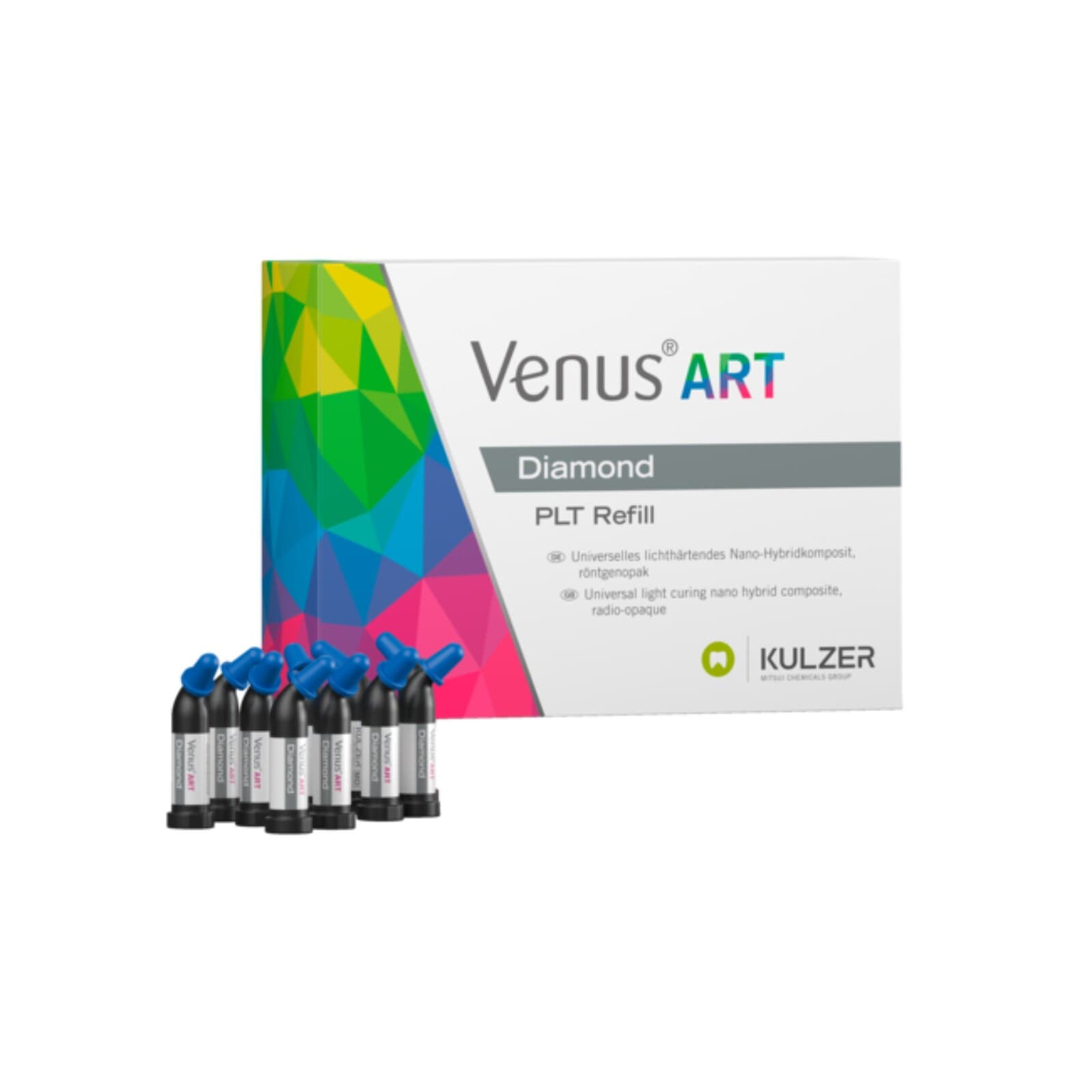 Venus Diamond Nanohybrid Universal Composite, PLT Refill, 0.25 g, BXL (Bleach Extra Light), 10/Pk, 66039026 thumbnail 8