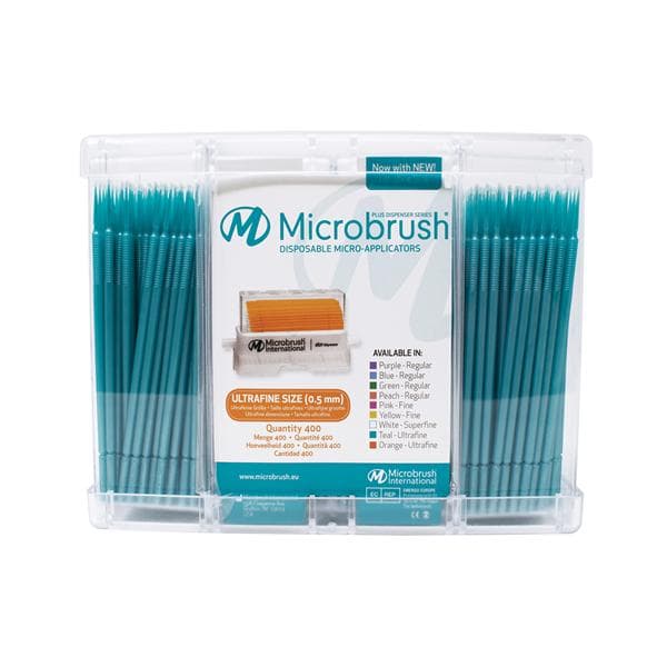 Microbrush Plus Micro-Applicator Dispenser Refills, Ultra Fine, Teal, 400/Pk, PU400TE thumbnail 8
