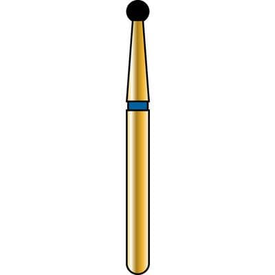 Alpen Multi-Use Diamond Bur, FG, Round #801, 1.6mm, Coarse, Blue, 5/Pk, R801C016FG thumbnail 2
