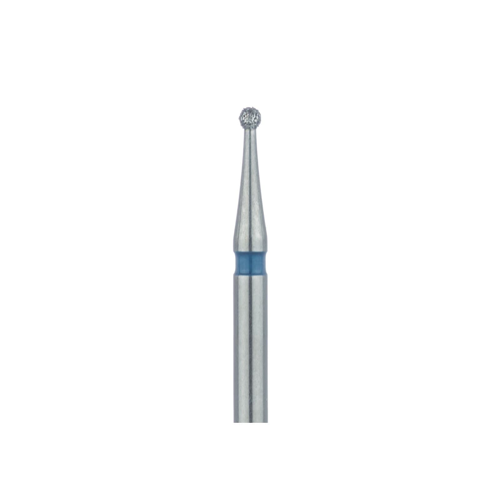 Meisinger 801-010-SU FG Surgical Diamond Bur, Round, 1.0 mm Head, Medium Grit, Blue Ring, Friction Grip X-Long Shank, 5/Pack thumbnail 2