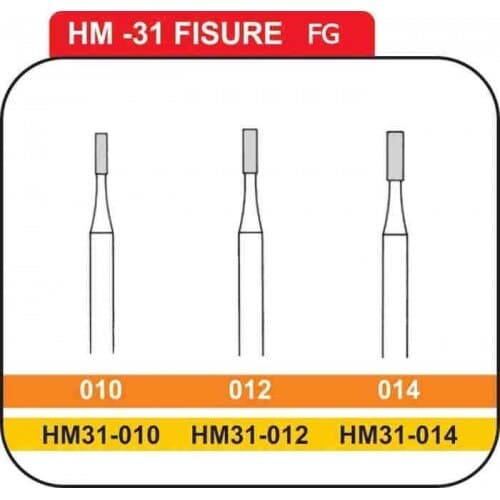 Meisinger Carbide Bur FG #557 Straight Fissure Crosscut, Cylinder, 1.0 mm Head, 100/Pk, C0557FG thumbnail 3