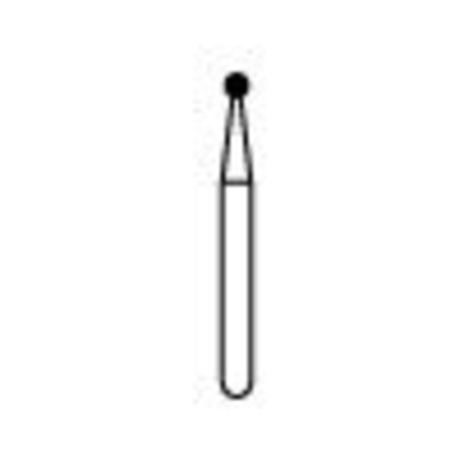 NTI Diamond Bur, FG, Round, #801-012, 1.2 mm, Coarse, Green, 5/Pk, C801-012 thumbnail 7