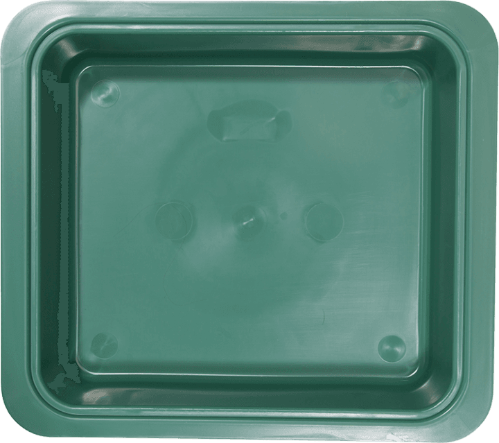 Zirc Procedure Tub Only, Green, 12-1/4" x 10-7/8" x 2-3/4", 20Z463D thumbnail 4
