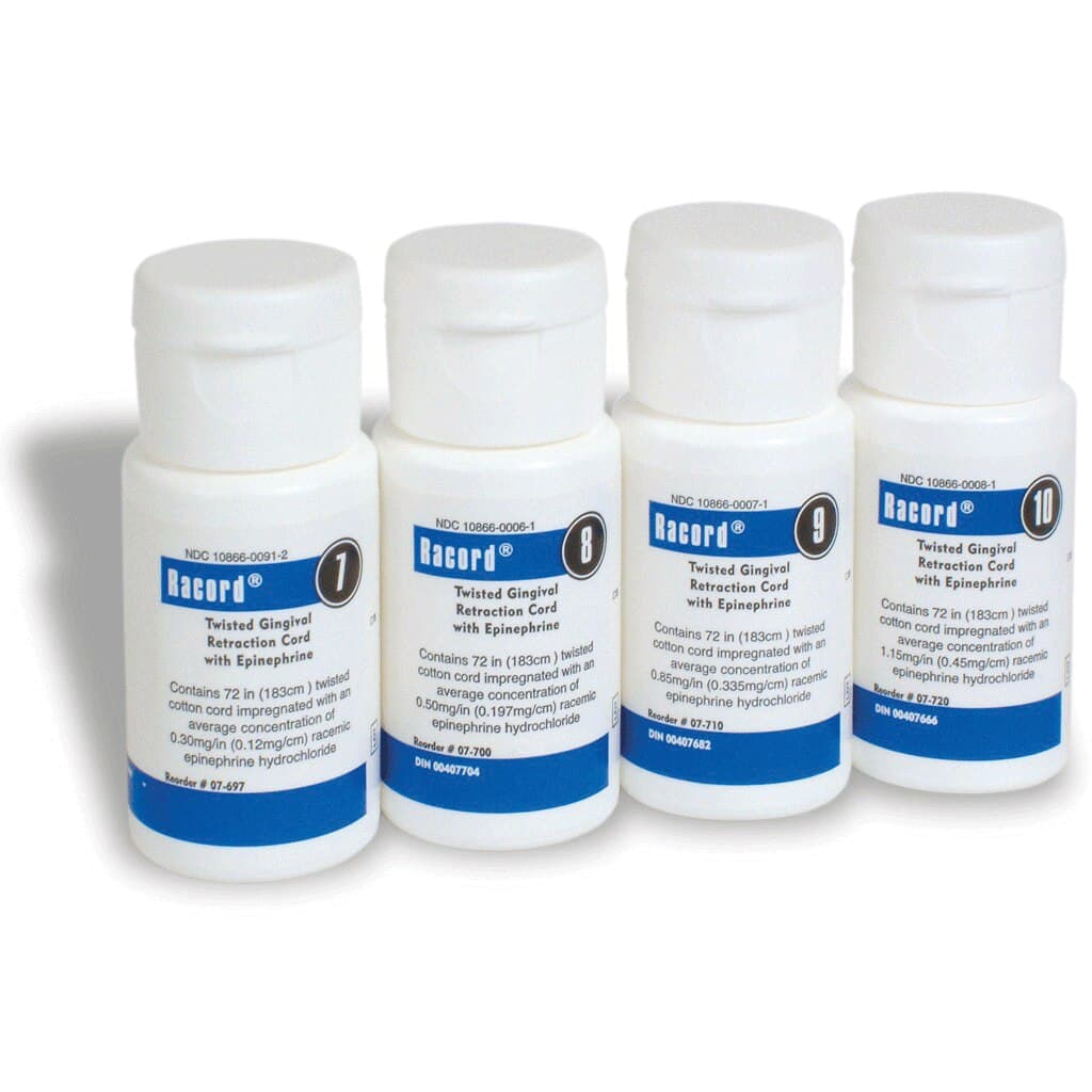 Racord® #00 (#7) Ultra-Thin Twisted Retraction Cord with Epinephrine, 72" Bottle, 07-697 thumbnail 7