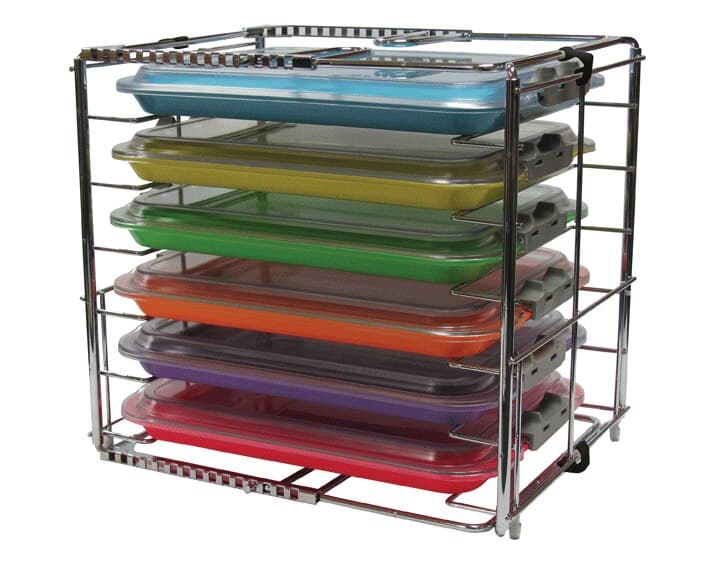 Zirc Multi-Mod Rack, 6-Place, Adjustable Chrome-Plated Tray & Tub Rack, 21Z105 thumbnail 7