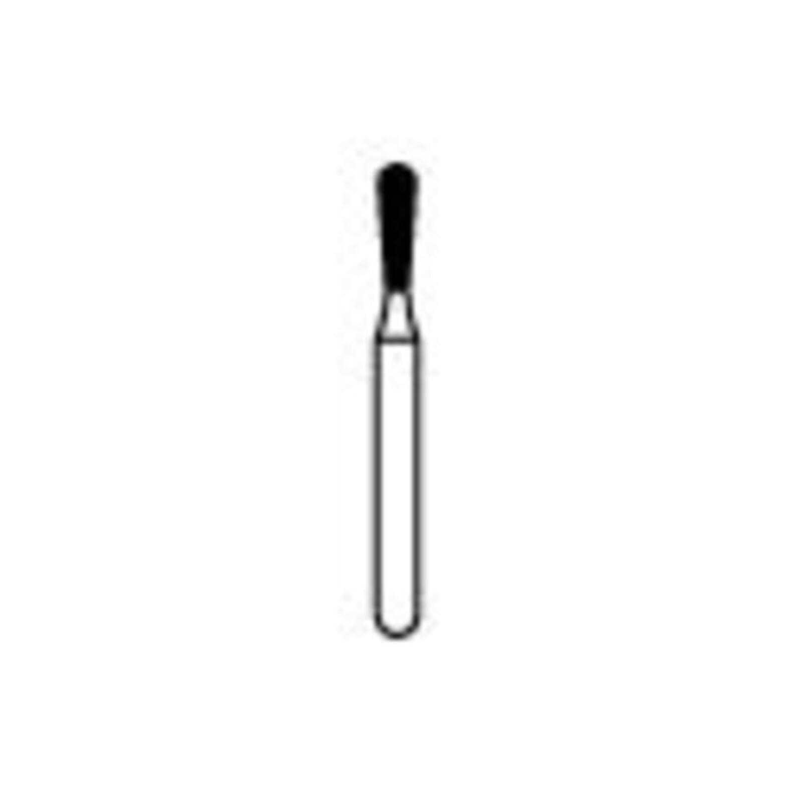 NTI Diamond Bur, FG, Long Pear, #C830L-014, 1.4 mm, Coarse, Green, 5/Pk thumbnail 3