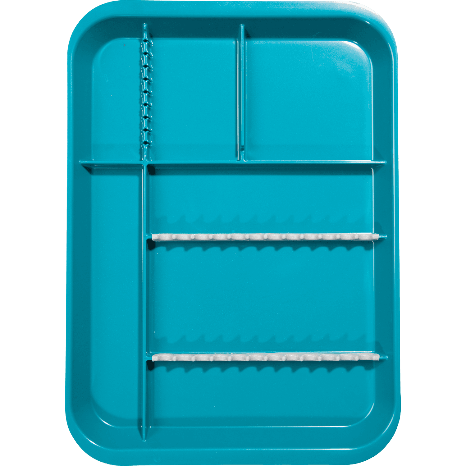 Zirc B-Lok Divided Setup Tray, Teal, Size B, 13-3/8" x 9-5/8" x 7/8", 20Z451J thumbnail 3