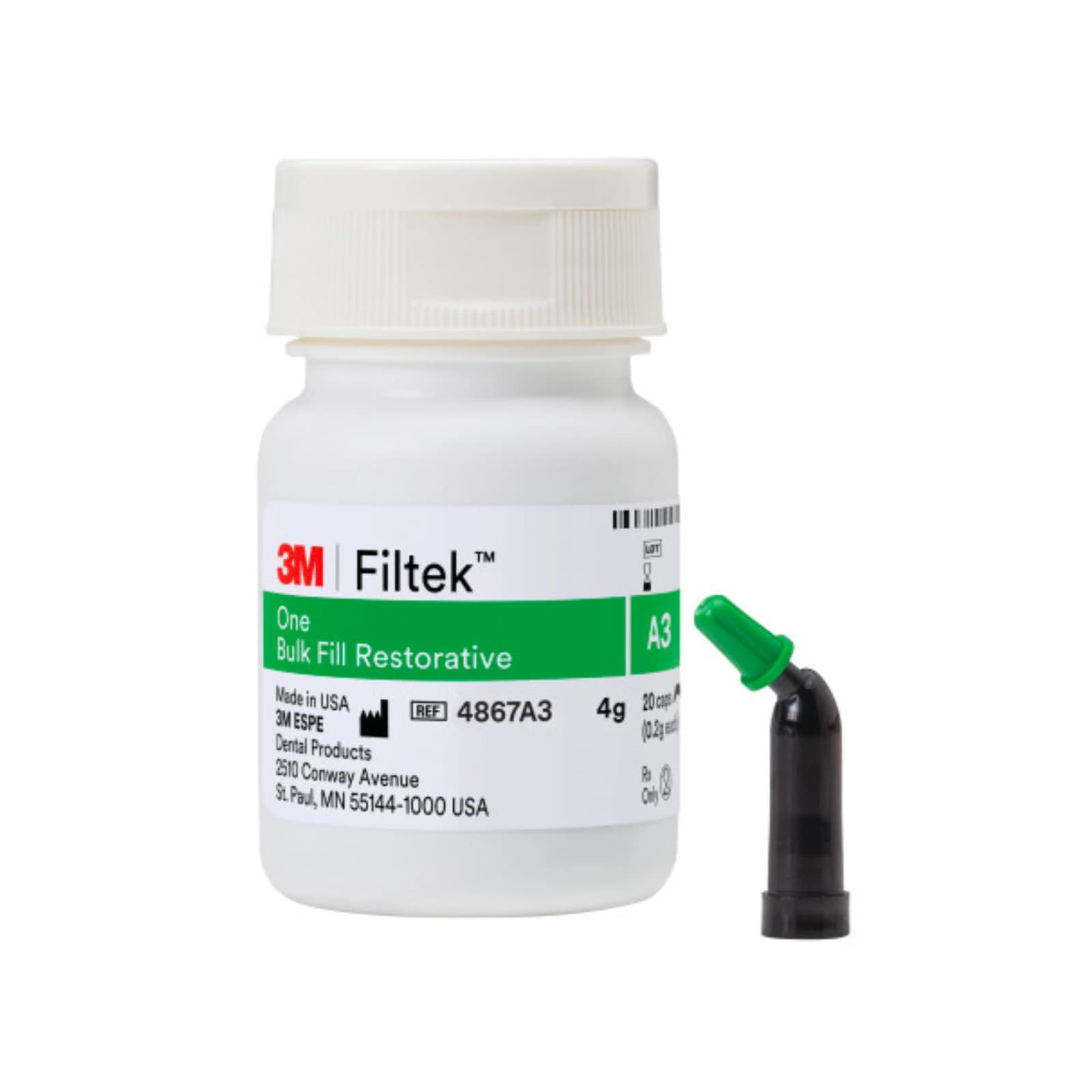 3M Filtek One Bulk Fill Restorative Capsules, Shade A3, 0.2 g, 20/Pk, 4867A3 thumbnail 11