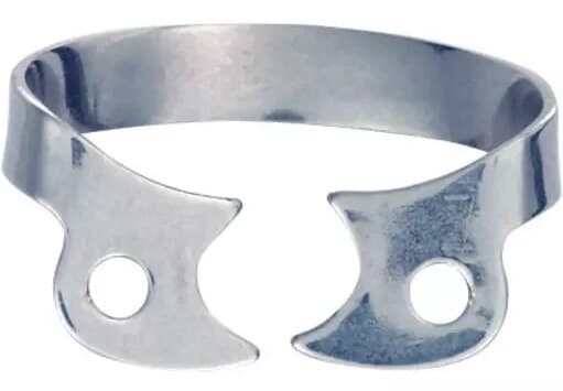 Ivory Stainless Steel Rubber Dam Clamp, Wingless, #W2A, Bicuspid/Premolar, 50057512 thumbnail 5
