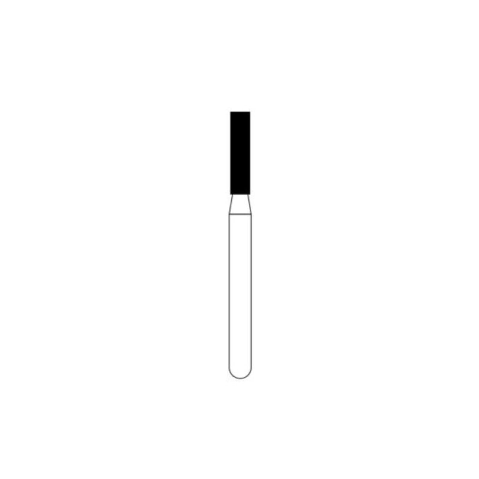 NTI Diamond Bur, Coarse Grit, Flat End Cylinder, Friction Grip (FG), #C836-016, 1.6 mm Diameter, 6.0 mm Length, 5/Pk thumbnail 2