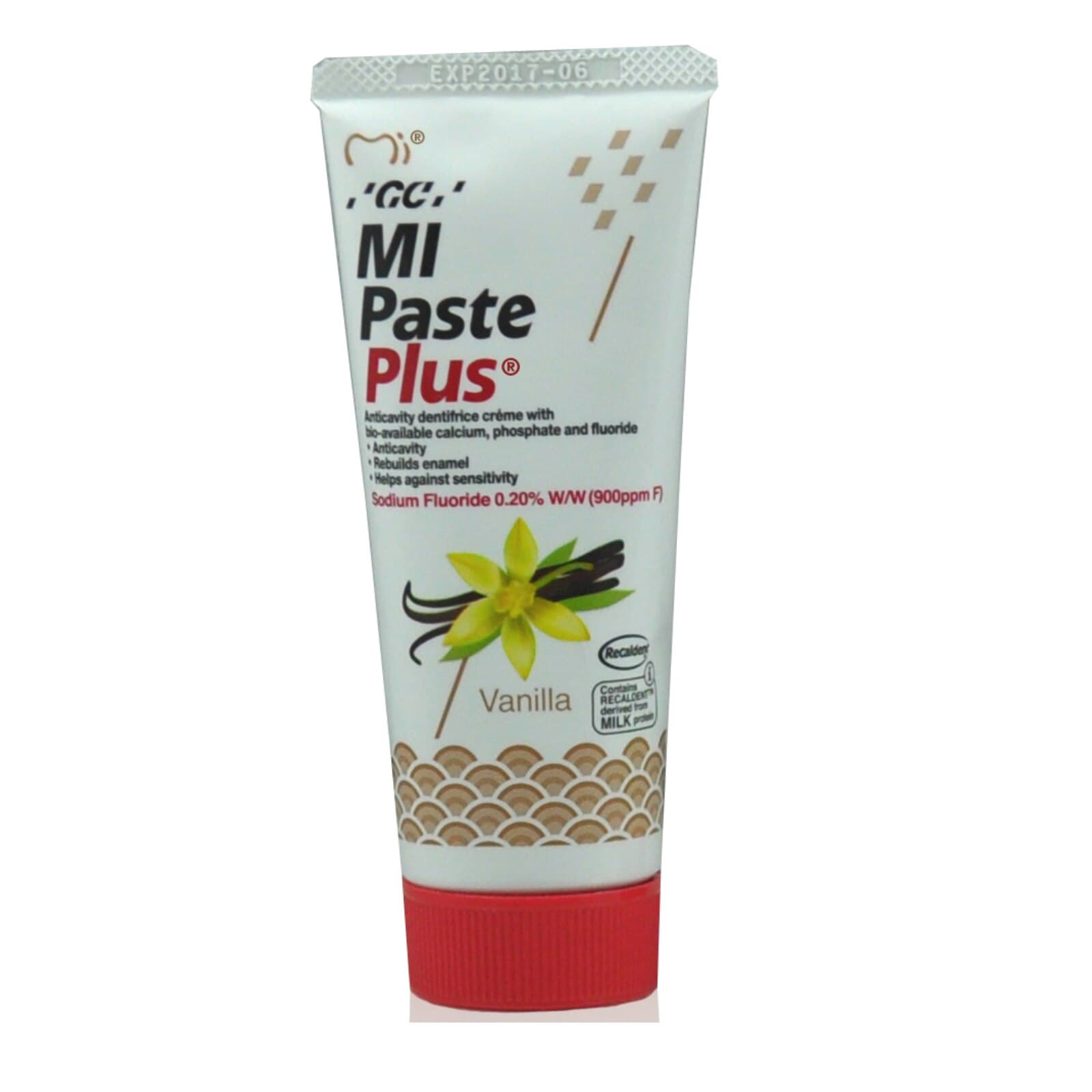 MI Paste Plus Topical Tooth Creme, Vanilla, 900 ppm Fluoride, 40 g Tubes, 10/Box, 422888 thumbnail 11