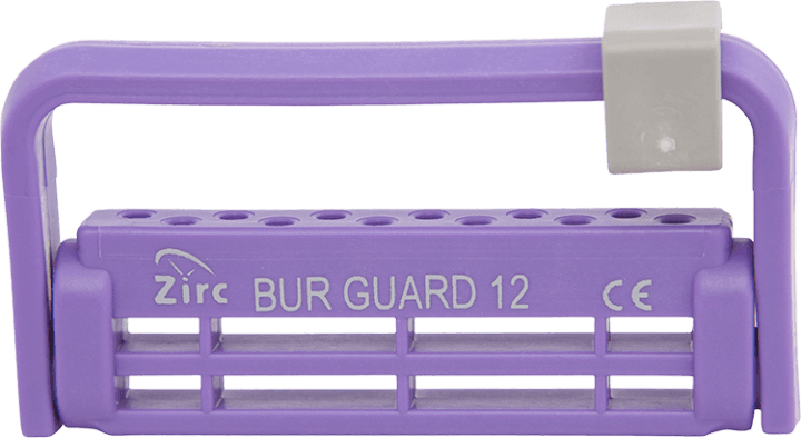 Zirc Steri-Bur Guard 12-Hole Bur Block, Neon Purple, 1/Pk, 50Z406R thumbnail 3