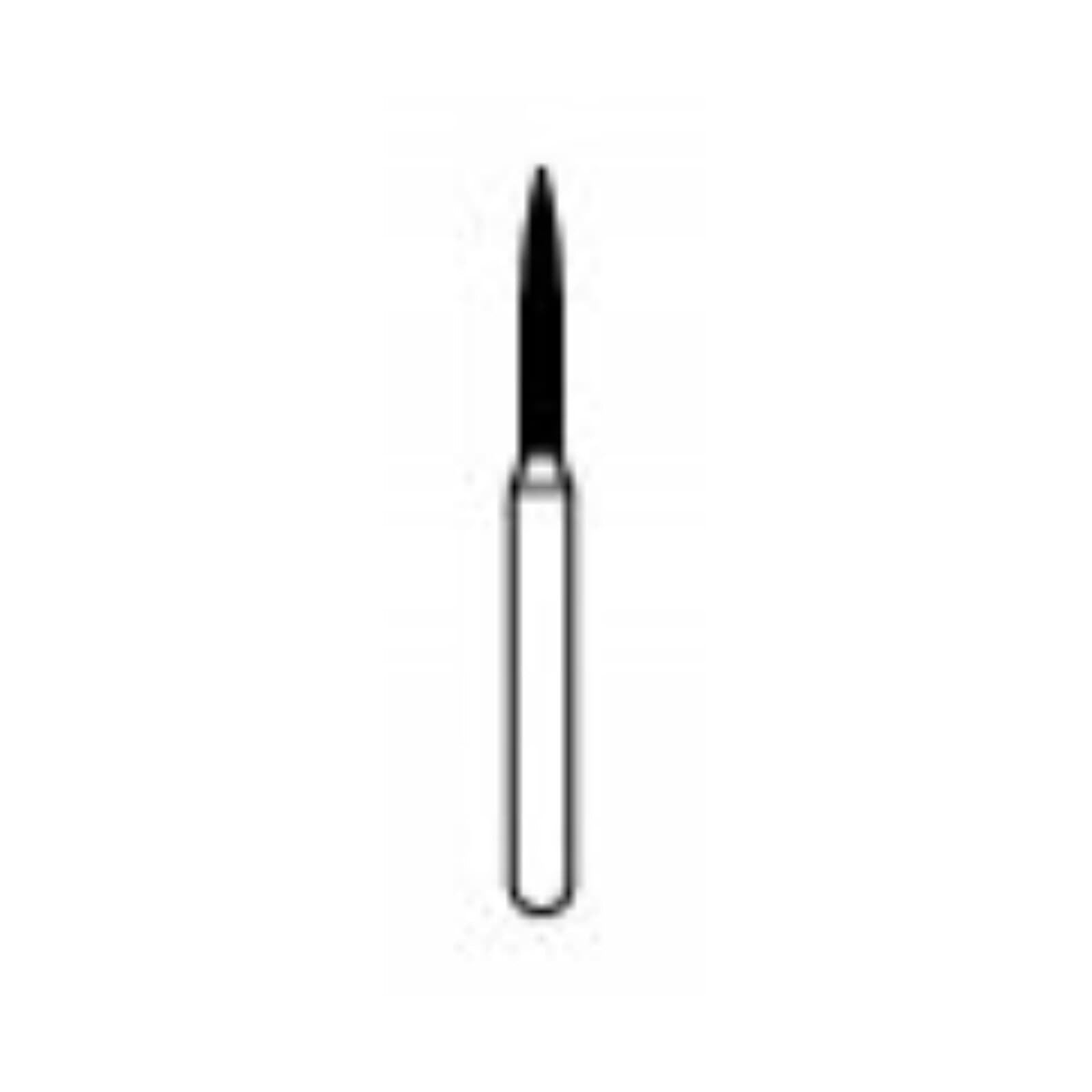 NTI Diamond Bur, FG, Flame, #862-010, 1.0 mm, Fine, Red, 5/Pk, F862-010 thumbnail 7
