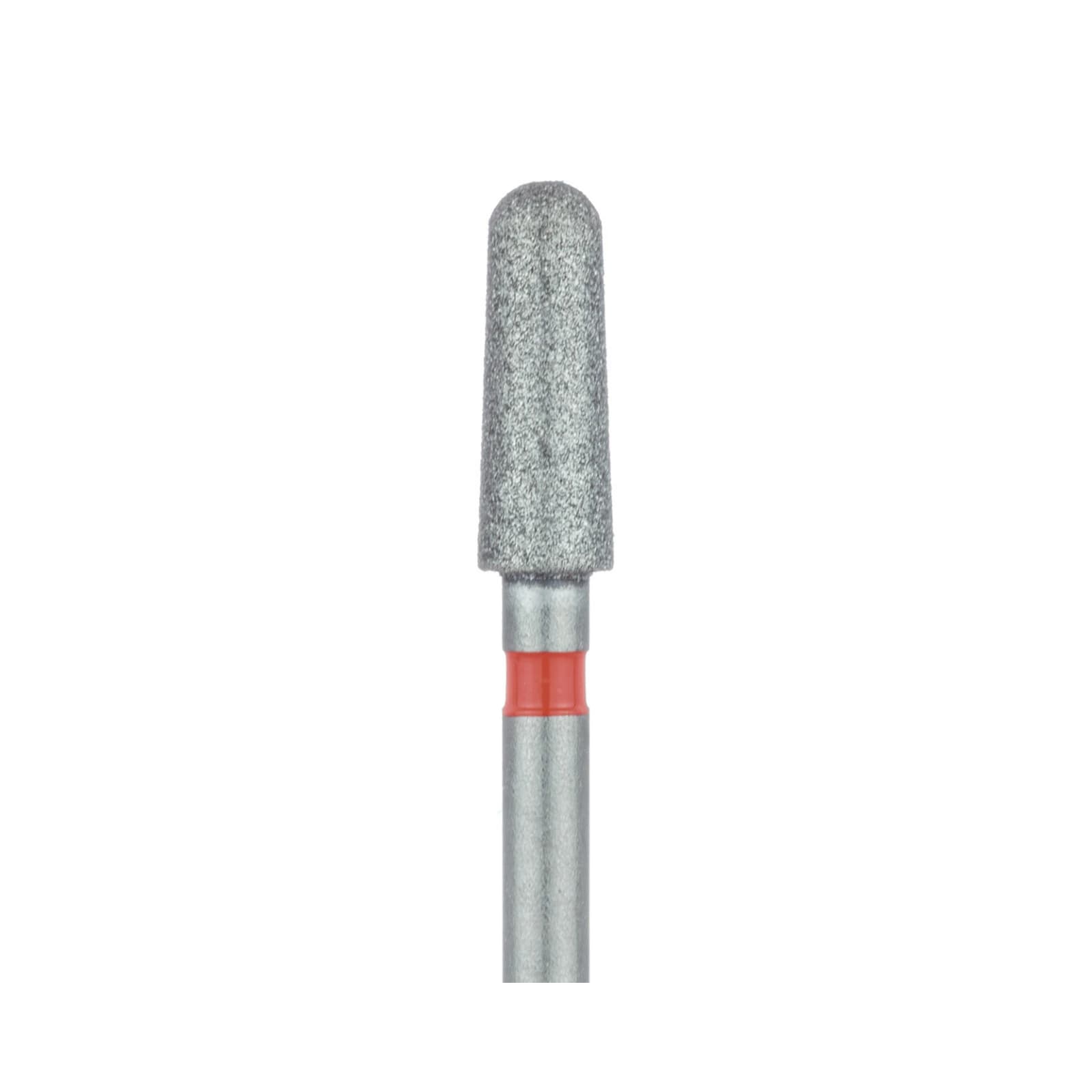 Meisinger 849F-025-FG Fine Diamond Bur, Round End Taper, Friction Grip, 2.5 mm Head, 7 mm Working Length, Red Ring, 5/Pk thumbnail 3