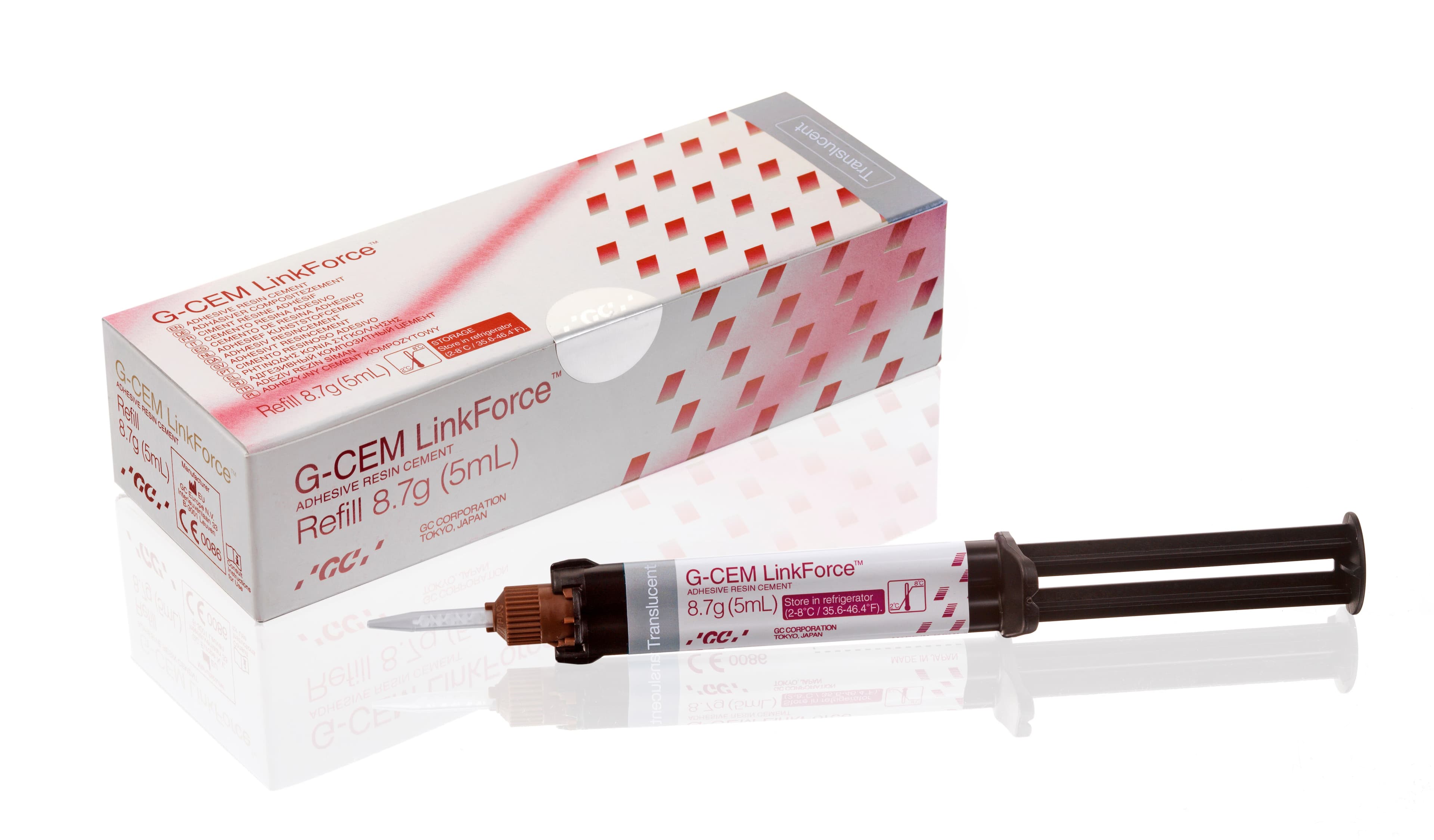 G-CEM LinkForce Adhesive Resin Cement, Syringe Refill, Translucent, 8.7 g / 5 mL, 1/Pk, 010121 thumbnail 5