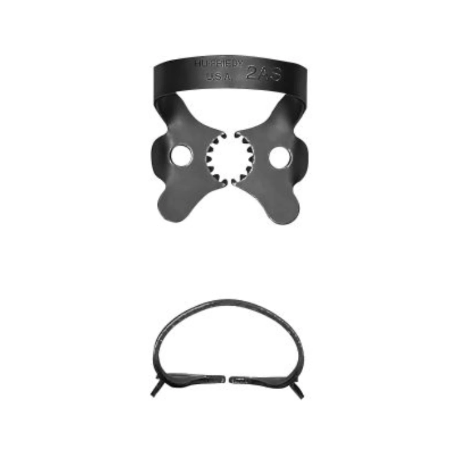 Hu-Friedy Black Line Rubber Dam Clamp #2AS, Winged, Larger Premolars, RDCM2ASX thumbnail 2