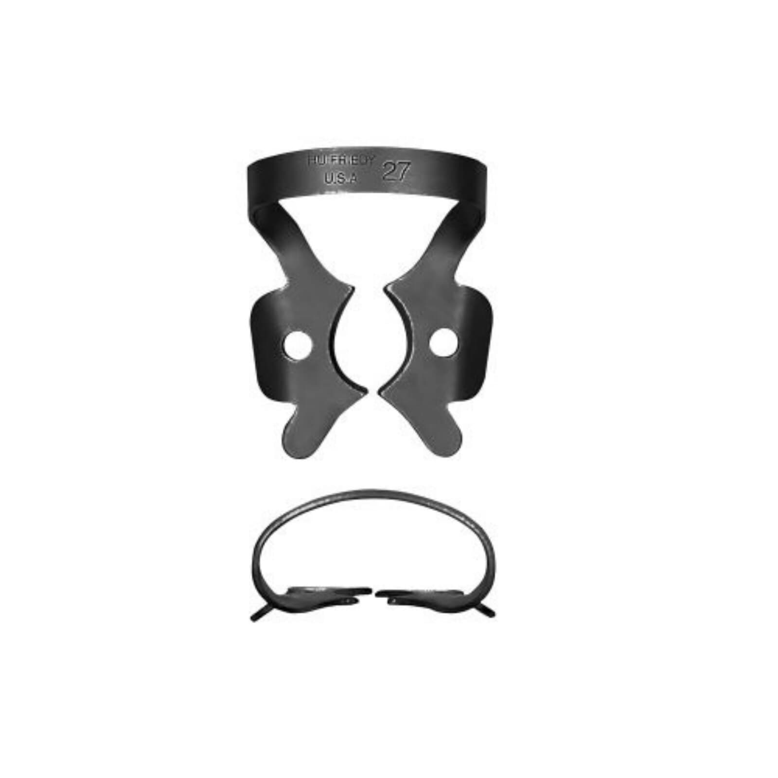 Hu-Friedy Black Line Rubber Dam Clamp #27, Winged Molar, RDCM27X thumbnail 2