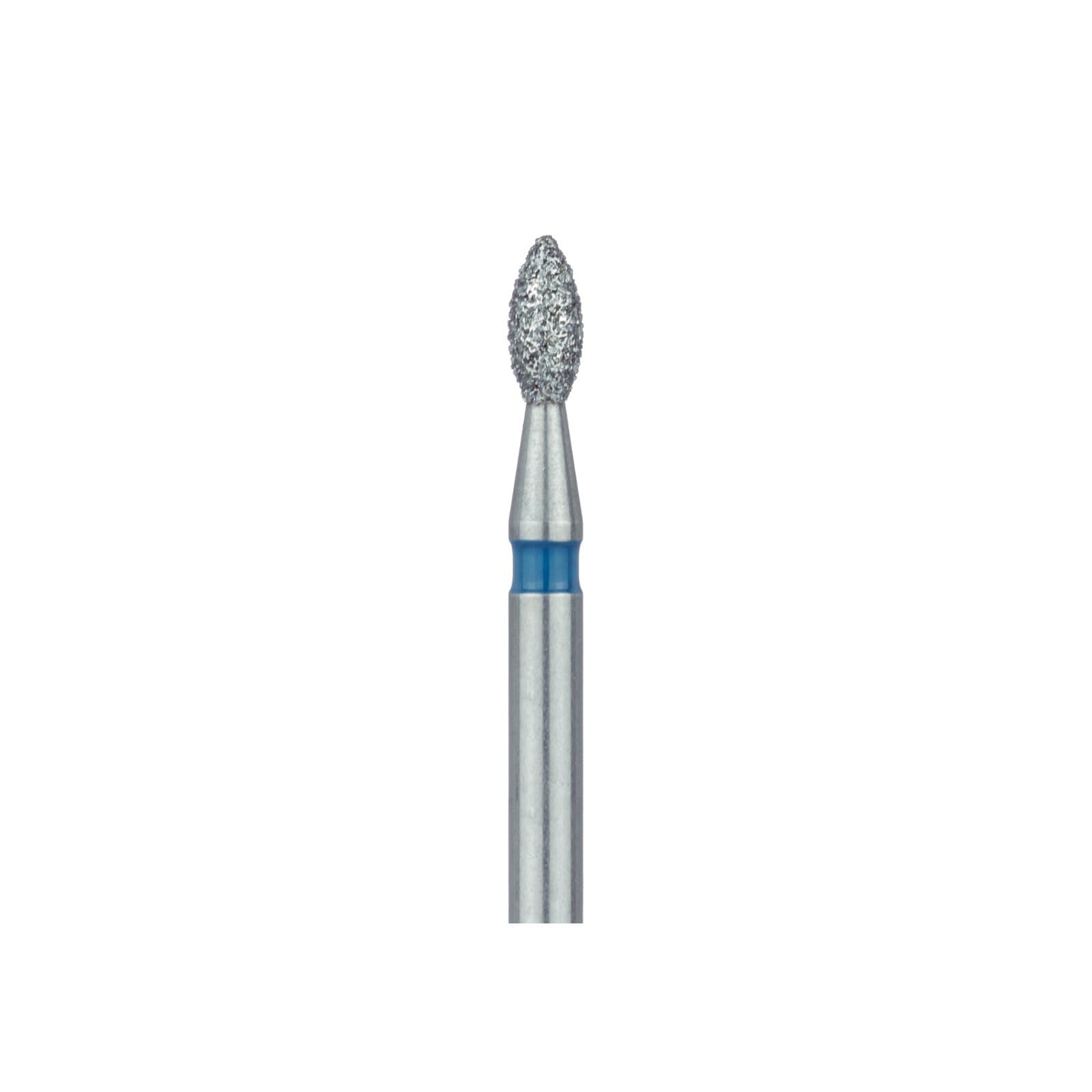 Meisinger Diamond Bur, FG, Medium Grit, Blue Ring, Pointed Football, 831-016, 1.6 mm Head Diameter, 5/Pkg thumbnail 3